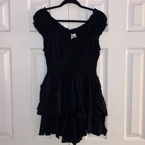 Princess Polly “The Love Galore” Romper in Black, size 10 US